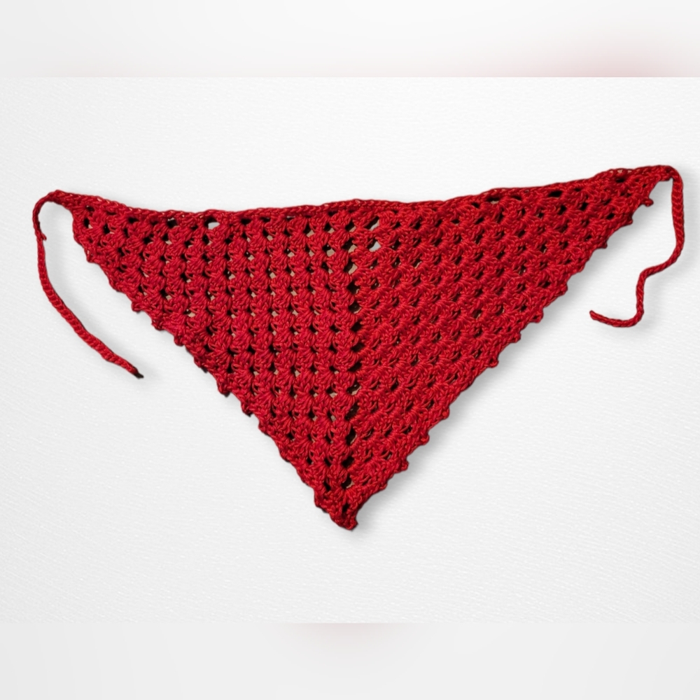 Handmade crochet bandana